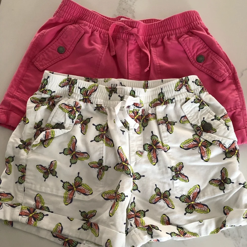 NWOT 2 pair of gap shorts never worn. Girls size xl
